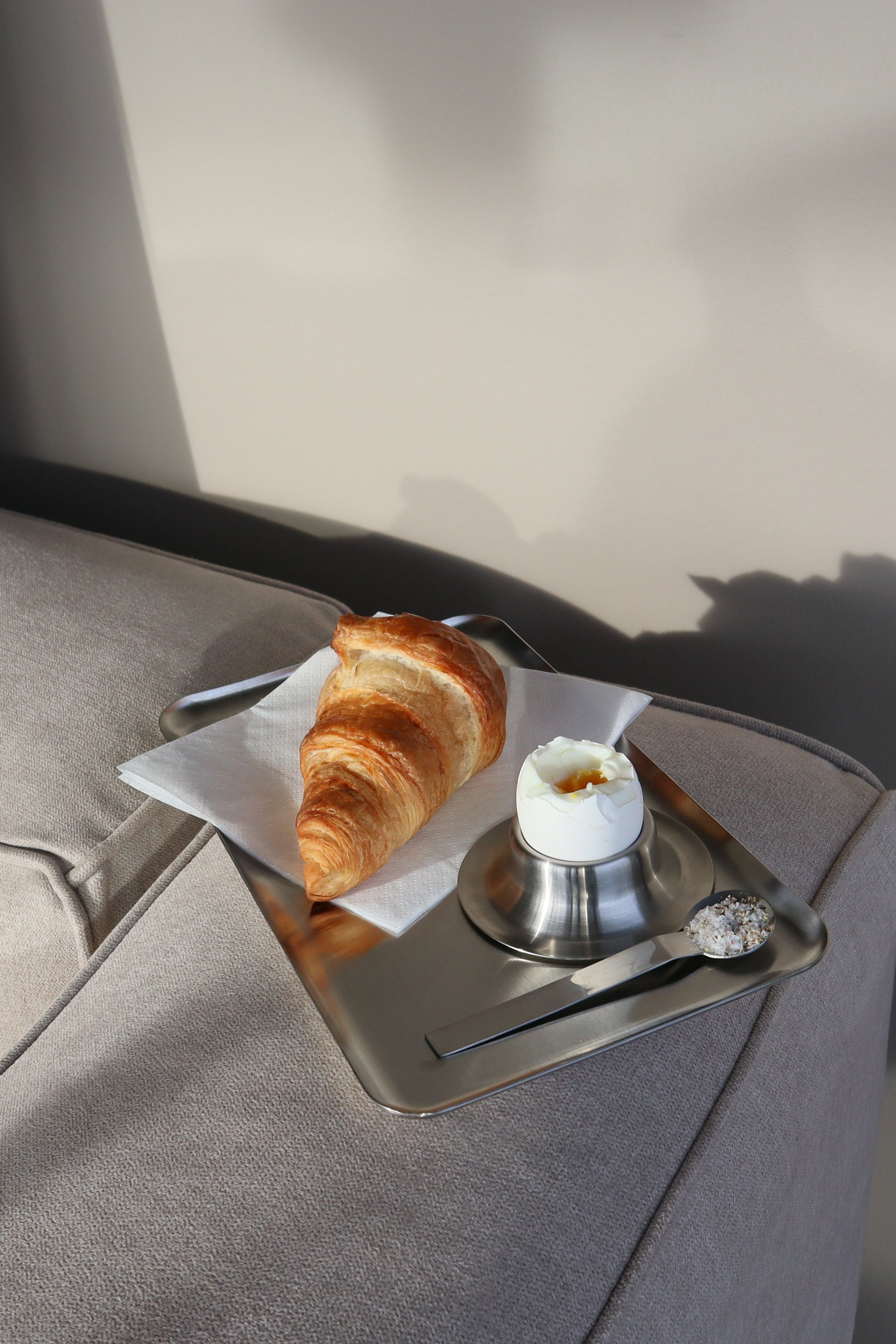 Stål serveringsbakke - Medium